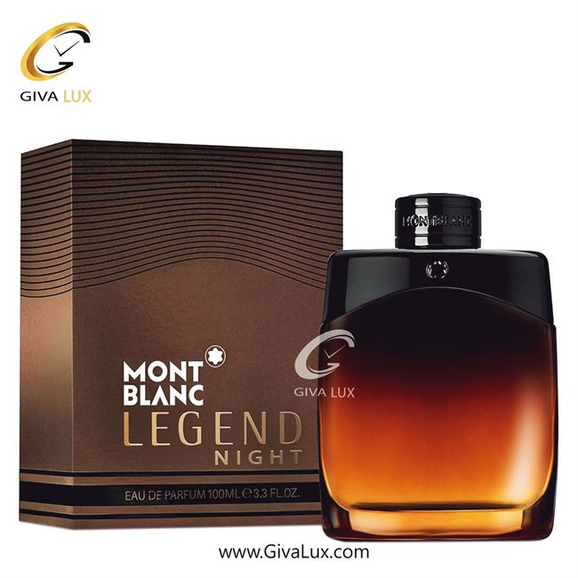  ادو پرفیوم  مردانه مونت بلانش اورجینال مدل Mont Blanc Legend Night | لجند نایت حجم  100 میل
